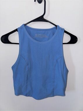 Beyond Yoga Periwinkle High-Neck Crop Tank